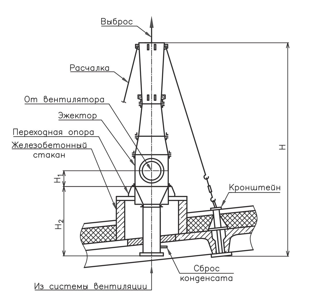 Эжектор на схеме обозначение